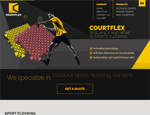 Tablet Screenshot of courtflex.com